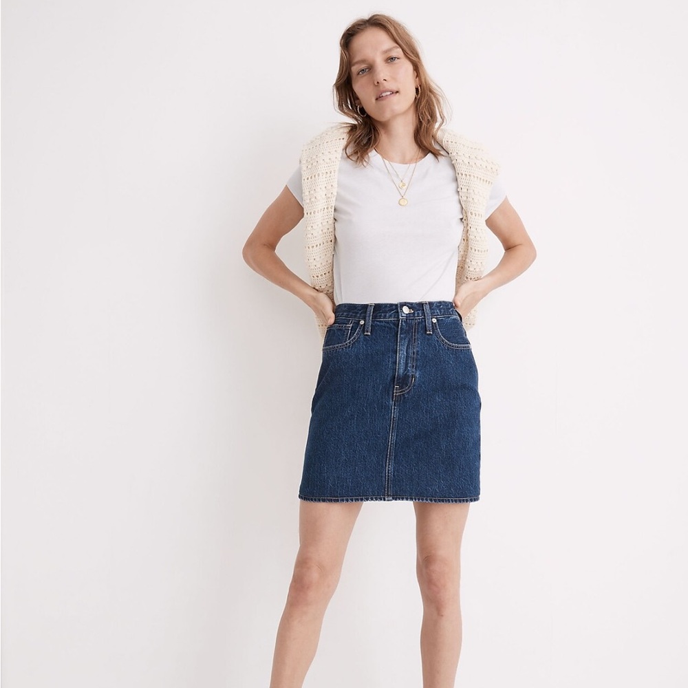 Madewell NWT Denim Mini Skirt